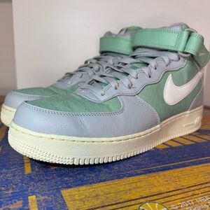 Nike Air Force 1 Mid 07' LX Grey Fog Enamel Green DQ8766-002 Men's Size 11.5